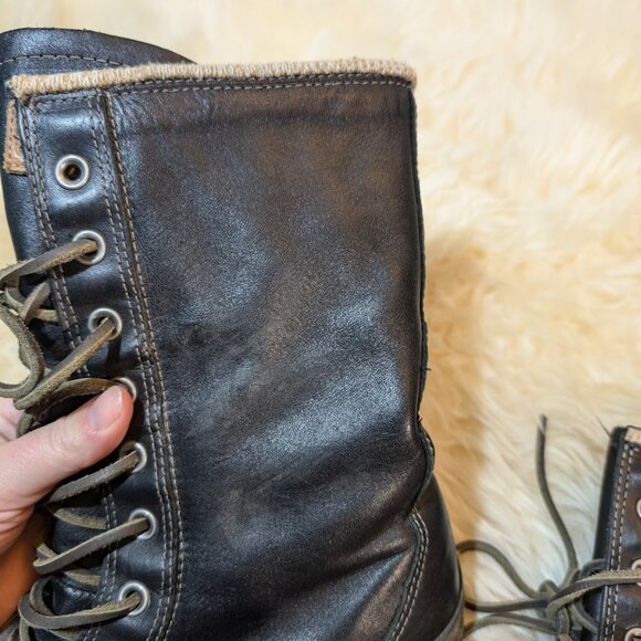 Converse Chuck Taylor Bosey BT X-Hi Boots Men 8 Wmn 9.5 Black Leather Lined RARE main image 7